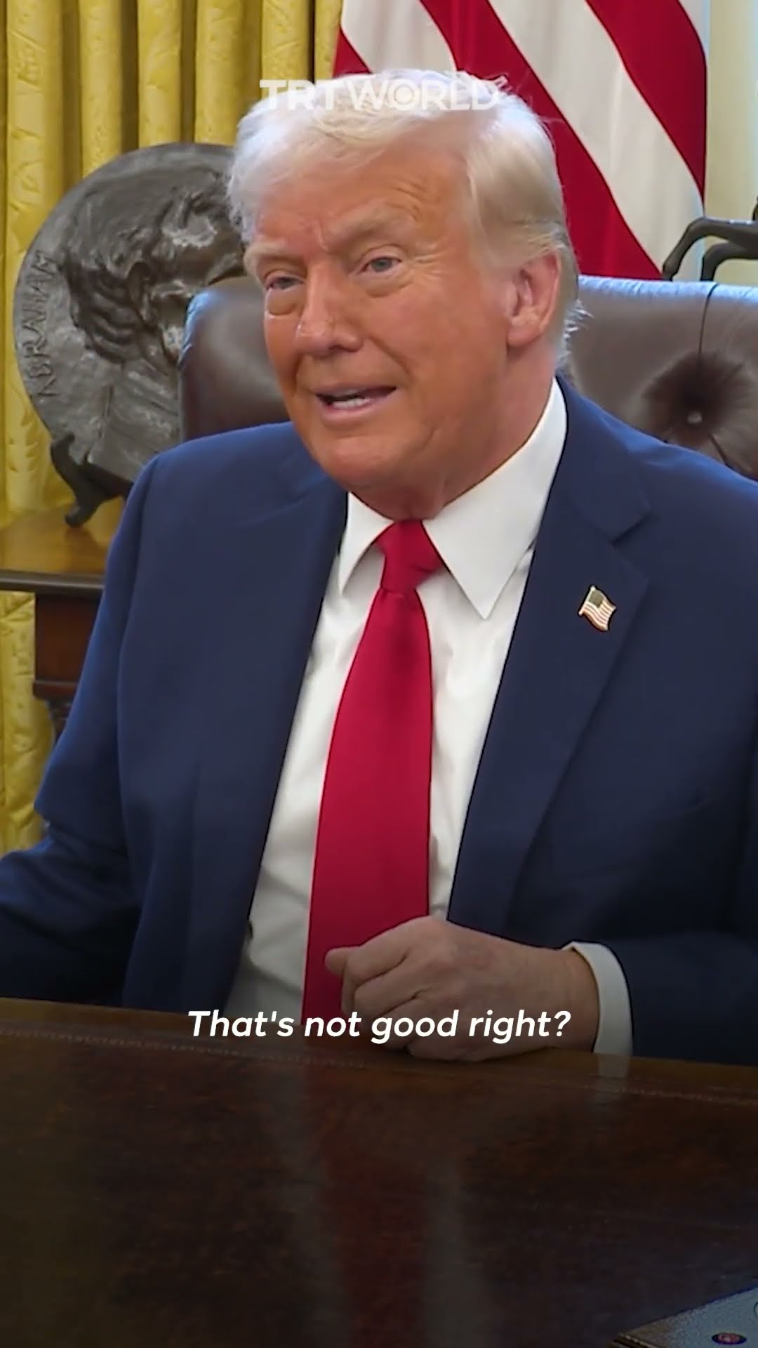 Trump calls Israel 'a very small piece of land,' says that's 'not good'