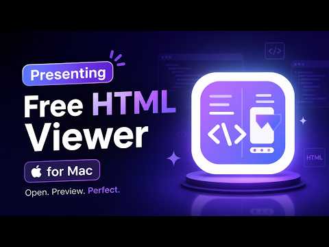 I Built a FREE HTML Editor for Mac (Live Preview + Export in Seconds)