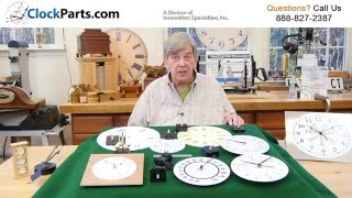 Create Any Type of Clock with a Specialty Clock Mechanisms CLICK HERE! https://www.ClockParts.com/ to Learn What is Available! 