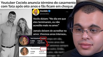 JÚLIO COCIELO ANUNCIA TÉRMINO DO CASAMENTO COM TATA E DEIXA INTERNET DE LUTO