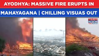 Ayodhya Fire on Cam: Iconic Laxmi Narayana Event Hit By Massive Blaze | 100  Hawan Kunds in Flames