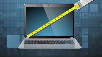 How to measure laptops screen size