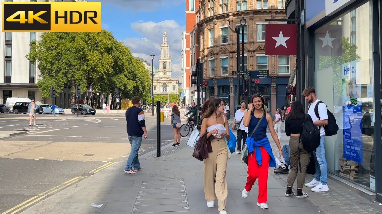 Warm Stroll in Covent Garden - Sep 2022 | Central London Summer Walk [4K HDR]