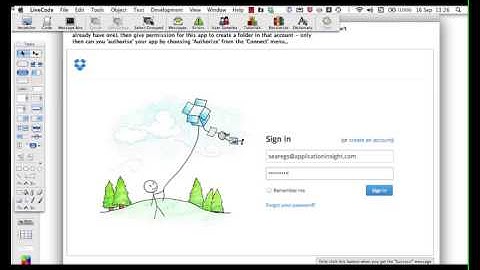 Example of using Dropbox with LiveCode to sync data