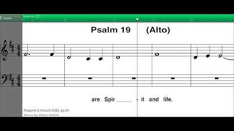 R&A Psalm, Third Sunday In Ordinary Time 2025, Psalm 19, Alto