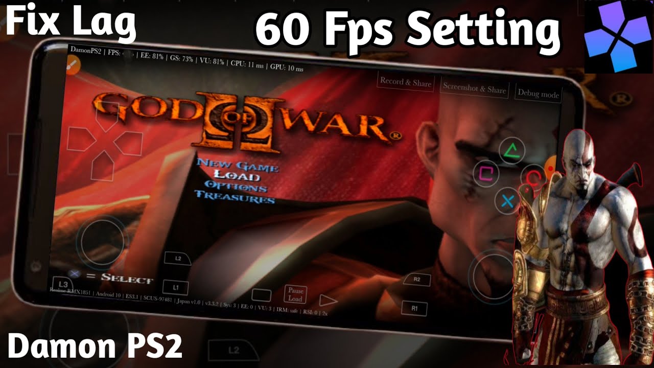 Download] God Of War 2 DamonPS2, AetherSX2, and PCSX2 emulator