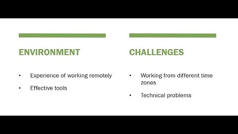 Remote Scrum Teams - Environment & Challenges