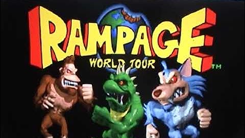 Rampage World Tour PS1 & MS Pac Man Maze Madness n64 Intro