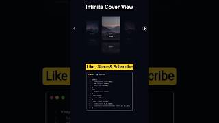 ♨️ Infinite Cover View #css #js #javascript #html #menu #animation #webdevelopment #cover #coding