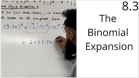 Edexcel AS Level Maths: 8.3 The Binomial Expansion