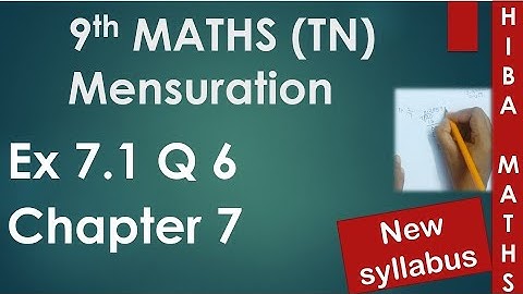 9th maths chapter 7 exercise 7.1 question 6 tn samacheer hiba maths