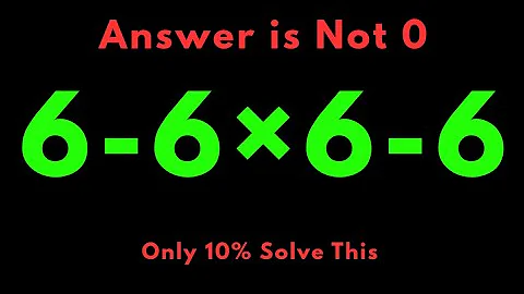 Most People Get This Simple Math Question Wrong!