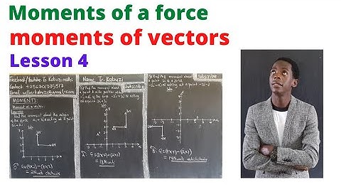 Moments of forces in vectors: lesson 4...........#africastruggle