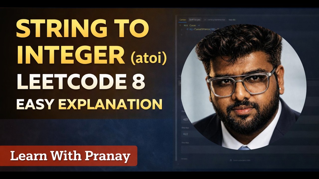 String to Integer (atoi) | LeetCode 8 Python Solution 🔥 | Interview ...