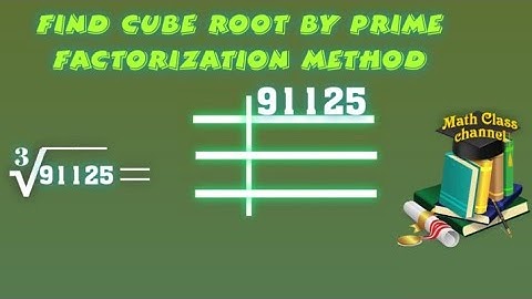 Find Cube Root by Prime Factorization Method in Urdu, Cube Root of 91125