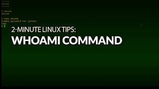 How to use the whoami command