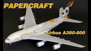 ETIHAD Airbus A380 PAPERCRAFT- PAPER MODEL