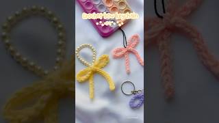 Bow keychain🎀 #crochet #crochetpattern #crochettutorial #tutorial #diy #crochetbow