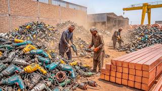 Incredible Process Of Recycling Scrap Old Drill Machines Into New Copper Materials