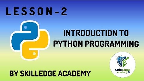 Introduction to python | python for beginners #python #youtube #programming