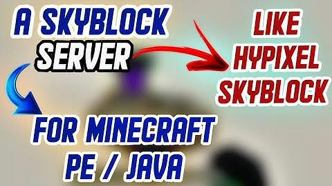 A SKYBLOCK SERVER LIKE HYPIXEL SKYBLOCK WITH MINIONS FOR MINECRAFT PE/JAVA | MS GAMER |