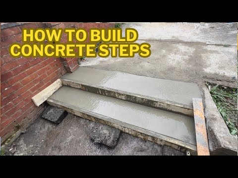 How to build concrete steps in a day