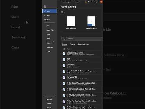 Black Document Background In Microsoft Word