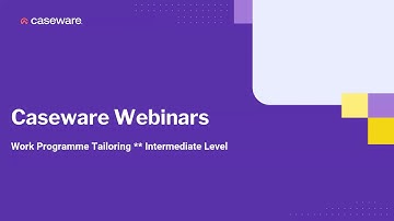 Cloud Audit Work Programme Tailoring - Intermediate Webinar - 24th September 2024