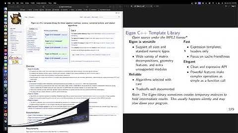 Eigen C++: The Matrix Class