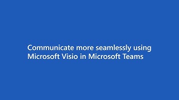 Enable visual, real-time collaboration in Microsoft Teams using Microsoft Visio​