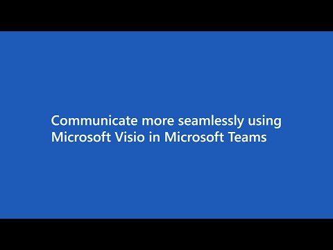 Enable visual, real-time collaboration in Microsoft Teams using Microsoft Visio​