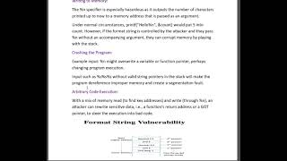 Format String Vulnerability