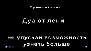 Дуа от лени / Как победить лень / Дуа, которое читал пророк