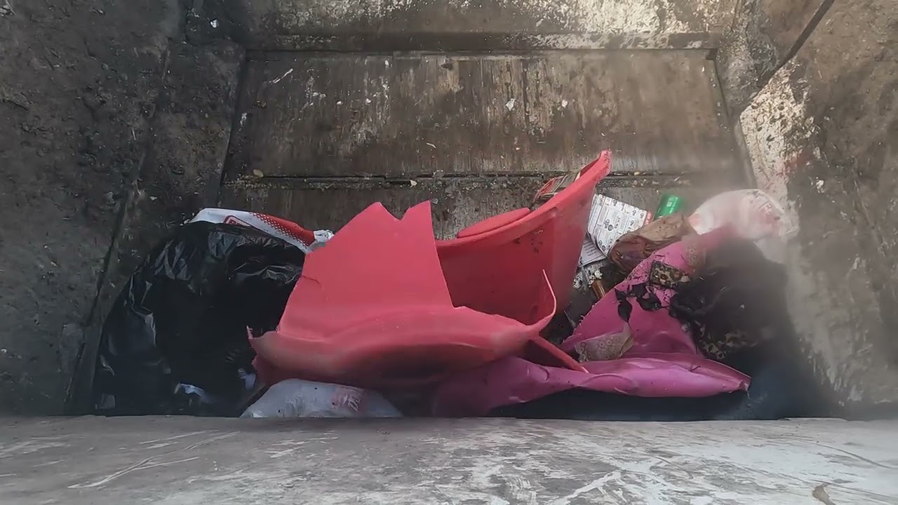 GoPro Garbage Truck hopper view + Dumping Garbage load!! (ep.17)