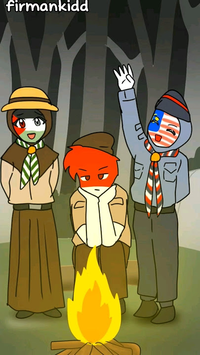 berkemah part 2 #kartun #animasi #countryhumans #memes #funny