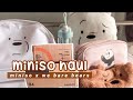 Miniso X We Bare Bears Online Shopping Haul 🐻🐼🐻‍❄️