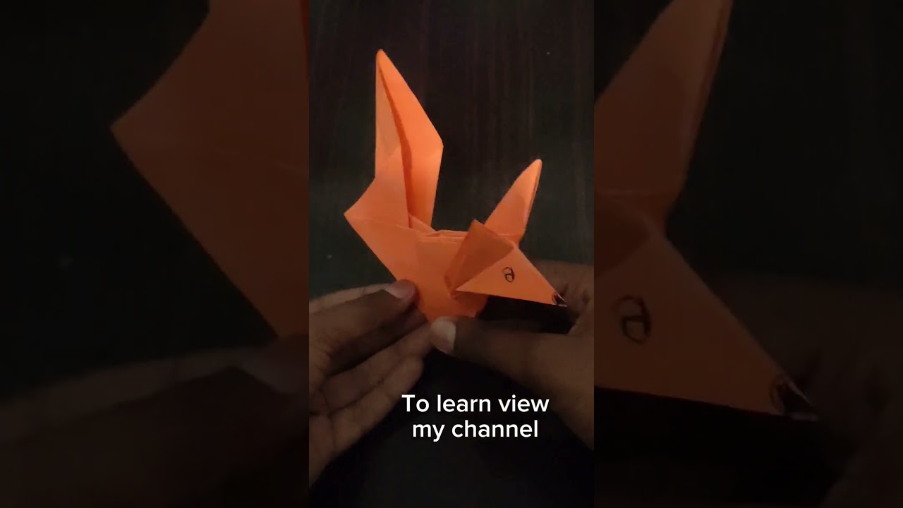 origami Fox 🦊 toturial