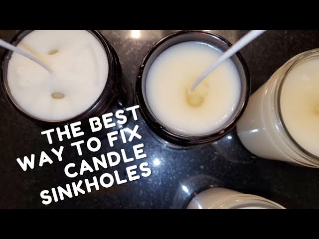 What Causes Sinkholes in Candles & How to Prevent Them