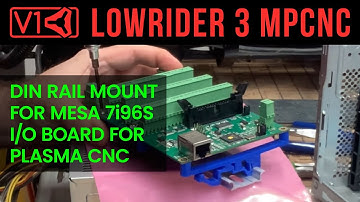 3D-printed DIN Rail Mount for MESA 7i96S I/O card for Plasma CNC