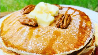 بان كيك امريكي رووعه وناجح %💯  لذيذ الفطور و الكوتي how to make pancakes 🥞 America