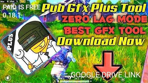 NEW GFX TOOL PLUS 0.18.1 PUBG MOBILE NEW UPDATE 0.17.0 NEW GFX TOOL PAID IS FREE