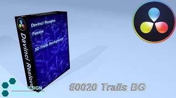 #0020 Davinci Resolve FREE Templates for Fusion Animated 3D Trails Background
