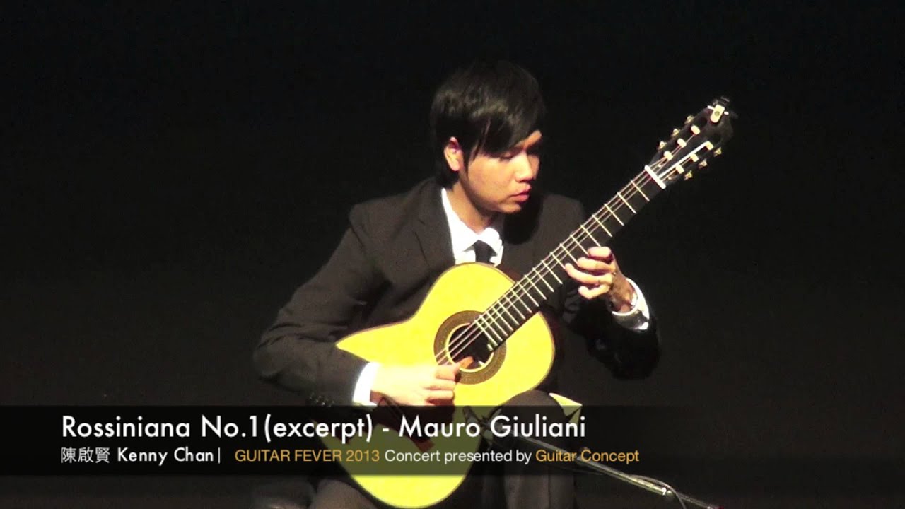 classical guitar tuning Rossiniana No.1 (excerpt) by Kenny Chan