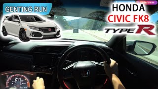 Chill drive, downhill Genting | 2019 FK8 Honda Civic Type R | Malaysia #POV [CC Subtitle]