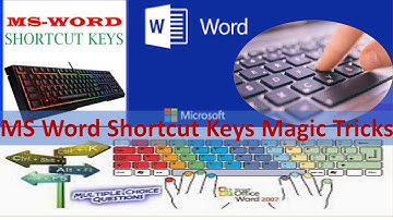4.Amazing Shortcuts For Microsoft Word User |MS Word Hot Keys | Magic Tricks and Tips for MS Word