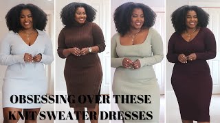 All the Knit + Sweater Dresses You need for A/W22 | Cider + H&M + Nordstrom || LivinFearless