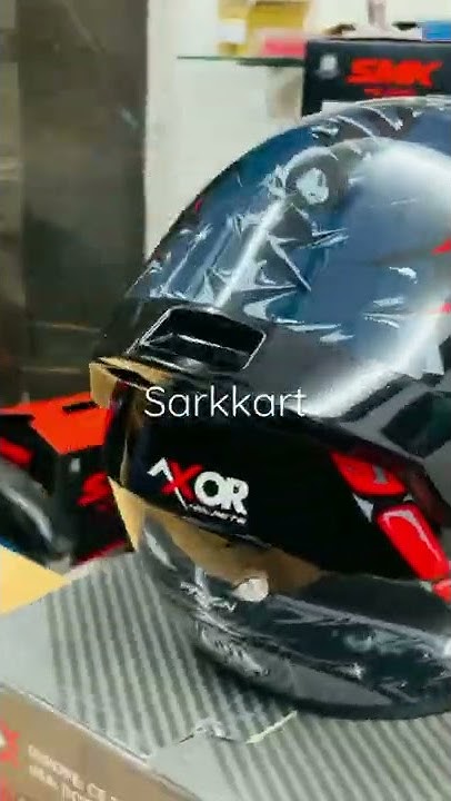 Axor rage python glossy black grey full face helmet - YouTube
