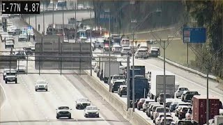 Helicopter crashes along I-77 in south Charlotte