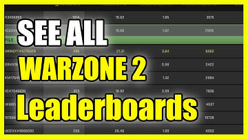 How to see LEADERBOARDS in Warzone 2 & See FRIENDS Stats or Global (Easy Method)