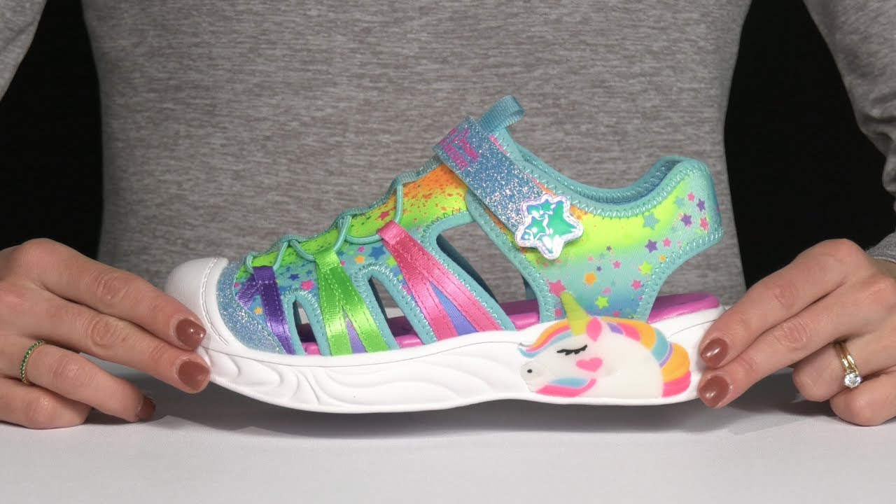 Amazon.com | Skechers Kids Unicorn Dreams-Sherbert STA Sneaker, Hot  Pink/Multi, 1 US Unisex Little Kid | Sneakers